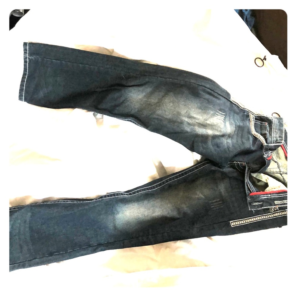 Rue21 men blue jeans relaxed straight